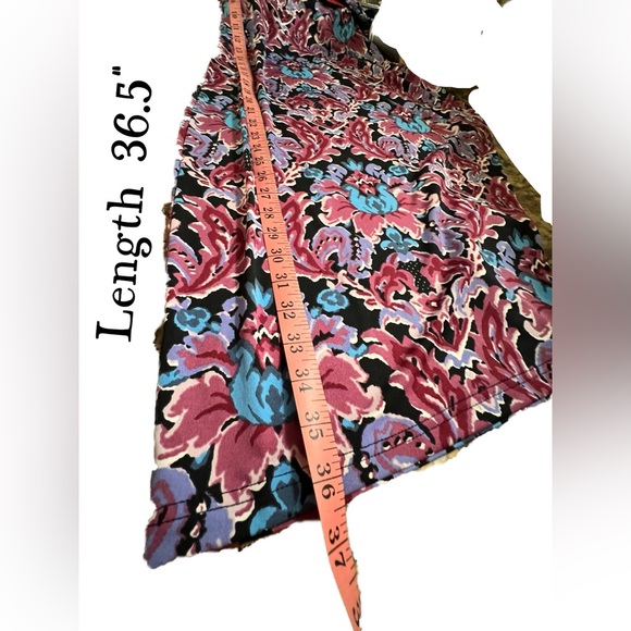 NWT TRACY NEGOSHIAN Danielle Watercolor Floral Dress. SIZE S - Picture 7 of 11